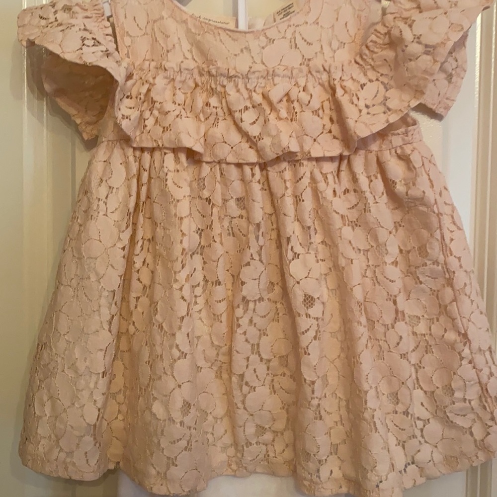 Beautiful peach lace off shoulder blouse and pants
